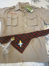 Scouting UNIFORM New Style SHIRT Youth Large Short Sleeve Scarf And Slide