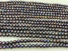 QUALITY DARK POTATO FRESHWATER PEARL LOOSE JEWELRY CRAFTS BEADS Item B4130