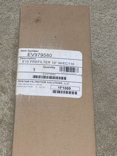 Pentair Genuine Everpure filter system EV979580 E10 Prefilter 10" W/EC110 OB - Picture 3 of 10
