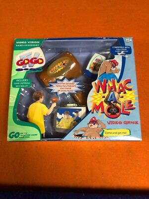 NEW Factory Sealed Video Vision TV GoGo WHAC-A-MOLE Video Game With Mallet