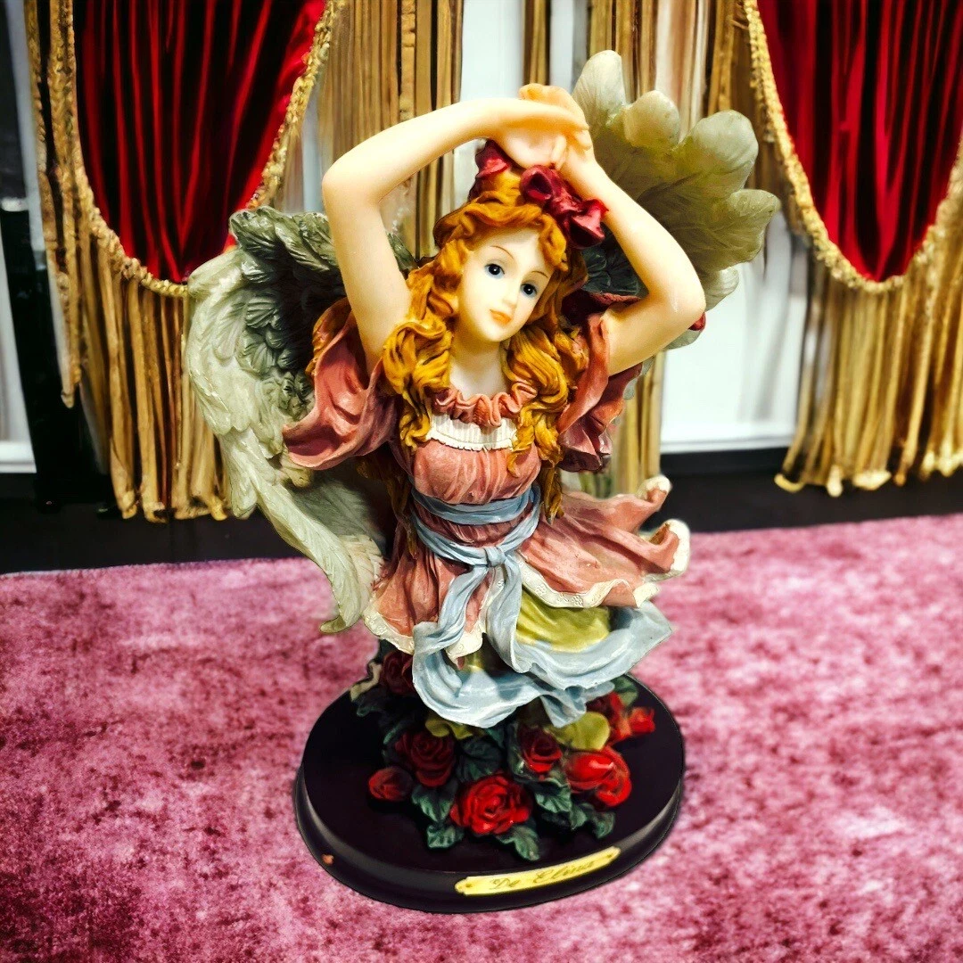 Vintage De Elina Angel 10' Figurine 6' Wide At Base | eBay