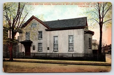 Vintage Postcard Old Antique Image Friend's Meeting House Trenton New Jersey