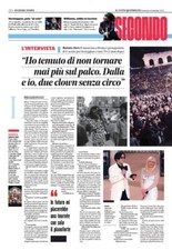 Renato Zero - Il Fatto Quotidiano 4 settembre 2022