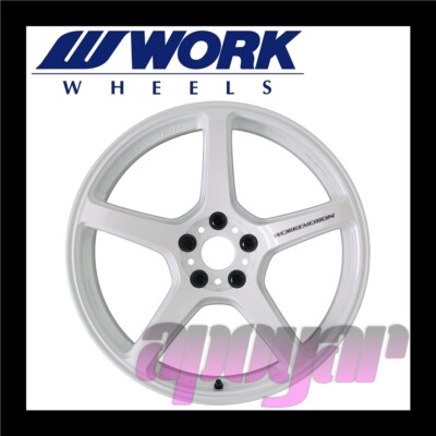WORK EMOTION T5R WHEEL (1pcs) 19 inch 9.5J 25 5H 114.3 Ice White 