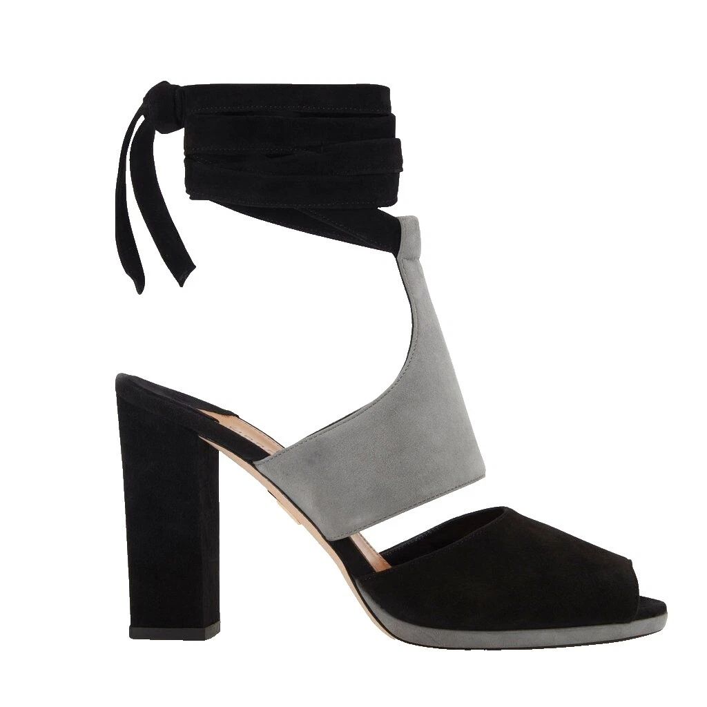 Sandalias para mujer de gamuza negras