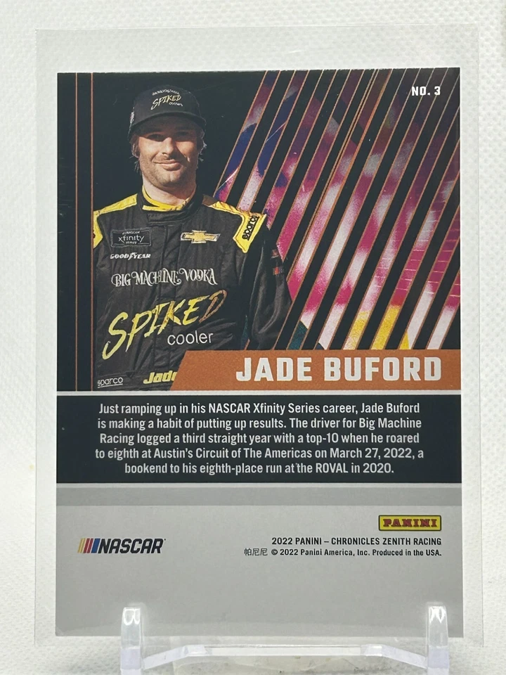 2022 Chronicles #3 Jade Buford Zenith Red /99 SP - Image 2 of 2