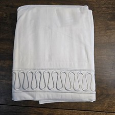 POTTERY BARN MONIQUE LHUILLIER MARGAUX EMBROIDERED ORGANIC PERCALE SHEET SET FUL