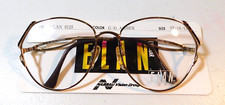 Vintage ELAN 9125 Gold/Demi Amber 57/18 Eyeglass Frame New Old Stock 297