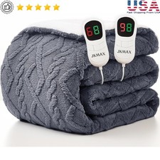 Queen Heated Electric Blanket 84"x90" Heating Blanket with 10 Heating Levels US