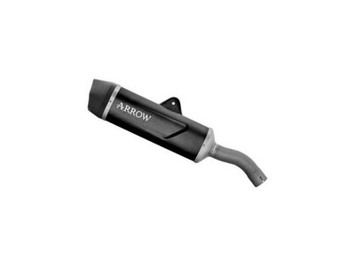 ARROW INDY RACE EVO AUSPUFF ALUMINIUM SCHWARZ CARBONBODEN BMW F 900 GS 2024