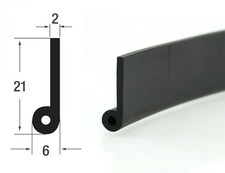Notenprofil Dichtungsprofil Dichtprofil Keder Kotflügelkeder EPDM SMI NP2 NQ