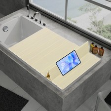 Bathtub Cover Foldable Bathtub Lid Bathtub Dustproof Insulation Board 70.8 31.5"