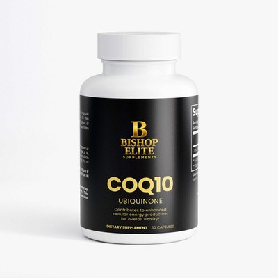 CoQ10 Ubiquinone 200mg Daily Wellness Capsules 30ct | Bishop Elite