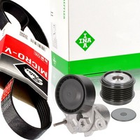Gates 6PK1130 Keilrippenriemen-Satz + Freilauf FüR Audi Seat Skoda VW