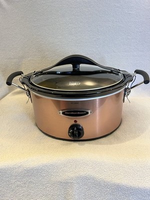 Hamilton Beach Copper stay Or Go Crockpot