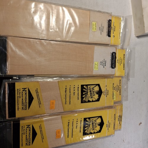 Lot of 8 Northeastern Scale Models Lumber Sheets Clapwood Scribed