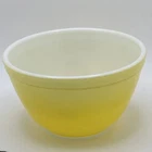 VTG PYREX "PINEAPPLE PARTY" OMBRE YELLOW #401 Mixing NESTING Bowl ~ HARD TO FIND