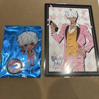 Obey Me Mammon Acrylic Stand Japan Anime Bonus Postcard Princess Cafe New