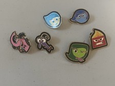 ~ Disney Pins ~  Lot Of 6 ~Inside Out ~Joy Anger Disgust Sadness Booster Set
