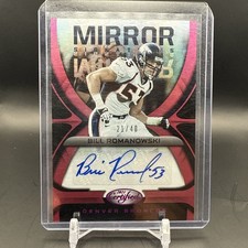 Bill Romanowski 2021 Panini Certified - Mirror Signatures Pink /40 Auto Raiders