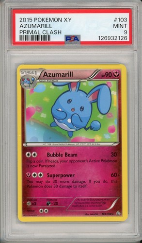 Azumarill graded PSA 9 for sale on eBay