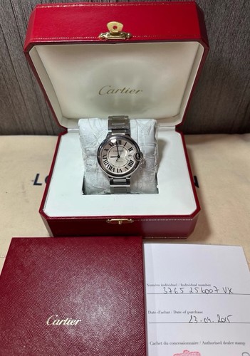 Cartier Ballon Bleu Jumbo 42mm, W69012Z4, BOX + PAPERS, Full Set, Mint 2015