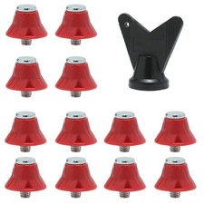 12pcs Soccer Boot Spikes Aluminum Lightweight 5mm Thread for Rugby Hiking Shoes