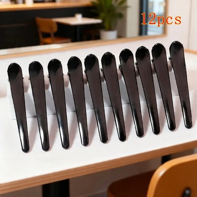 12-Pack Non Slip Alligator Hair Clips Salon Sectioning Clips for Styling Cutting