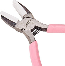 5.5 Inch Double Nylon Jaw Flat Nose Mini Precision Pliers Wire Forming Bending T
