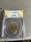 1923 AU53 ANACS Peace Dollar