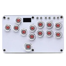 XIAO SHI Arcade Stick 13-Keys RGB Turbo Game Controller for PC, PS3/4, Switch