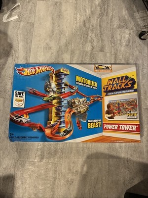 Hot Wheels Power Tower Track Set Wall Tracks Motorized Elevator