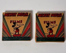 1930s-40s Walt Disney Mickey Mouse  Silly Symphony 8mm Film Donald Duck Qty 2 
