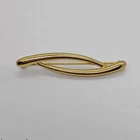 Vintage Signed MONET Bar Style Eye Shaped Brooch Pin Gold Tone Costume Jewelry