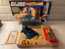 GI JOE Vintage ZANZIBAR DREADNOK PIRATE WITH AIR SKIFF with BOX 1987 Complete