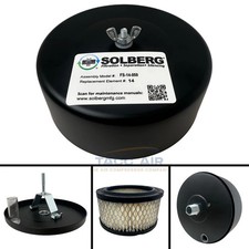 1/2" NPT Air Compressor Intake Filter Silencer Metal Housing Canister USA Made