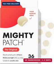 Mighty Patch Hero Cosmetics Original Nighttime Acne Pimple Patches, 36 Ct