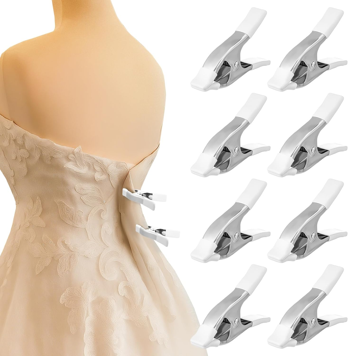 green emerald velvet dress Fitting Clips - Fabric Fitting Clips