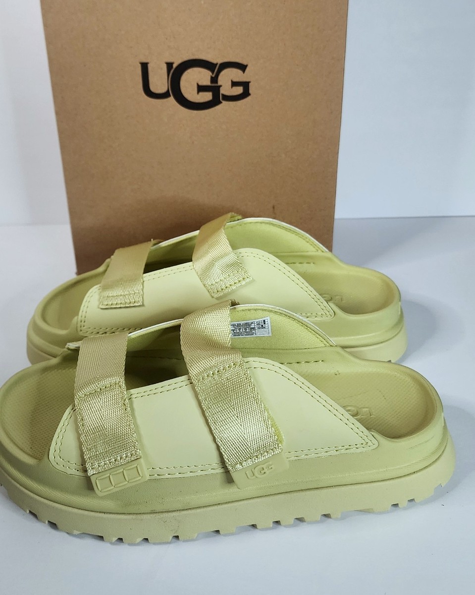 UGG Goldenglow Slide Platform Sandals Golden Apple Yellow 1166513K