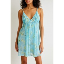 Oscar de la Renta Pink Label Chiffon Chemise Nightgown Nightie