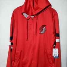 Portland Trail Blazers Jacket Mens XL Red NBA Basketball G-III Hooded Full Zip