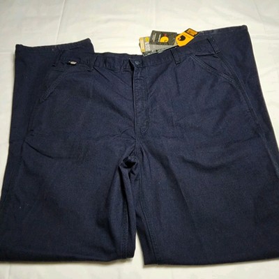 Carhart 100791-410 Men's Navy FR Canvas Pants NFPA 2112 Men's 40x36 New NWT Logo