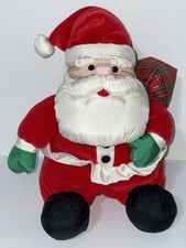 Vtg. Gibson Greetings Christmas Santa Claus Plush Puffy Nylon 1994 Stuffed 10.5"