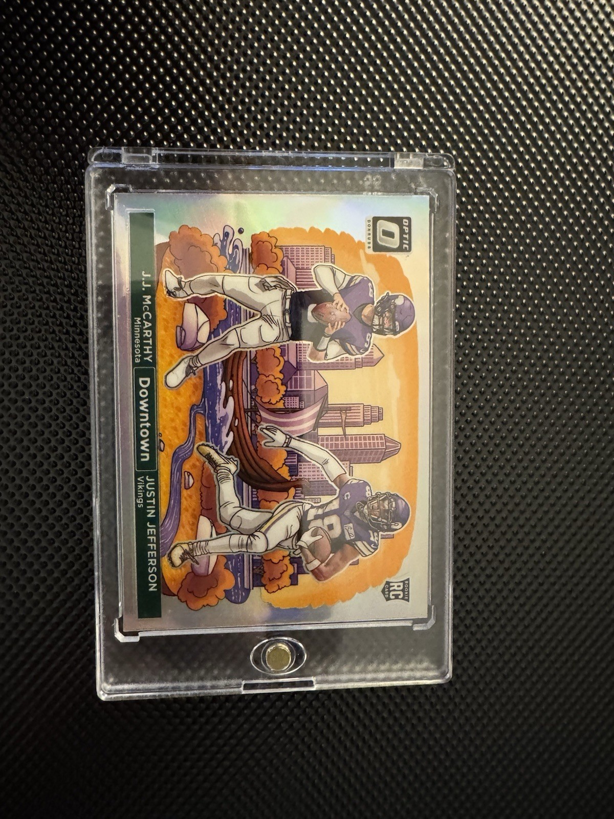 2024 Panini Donruss Optic - Downtown Duos Justin Jefferson, J.J. McCarthy #9 RC