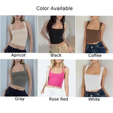 Casual Y2K Style Sleeveless Vest for Women Available in Multiple Colors