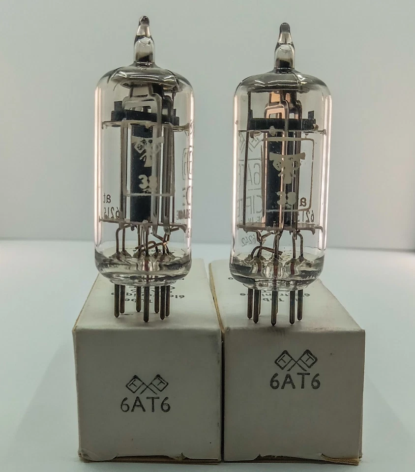 NOS/全新带盒 一对 CIFTE/MAZDA/法国/6AT6/HICKOCK 测试/*5 对可用* — 第 2/3 张图片