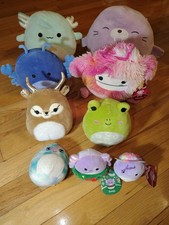 Lot Of 9 Squishmallows Plush Toys Mixed Styles Characters. Some With Tags
