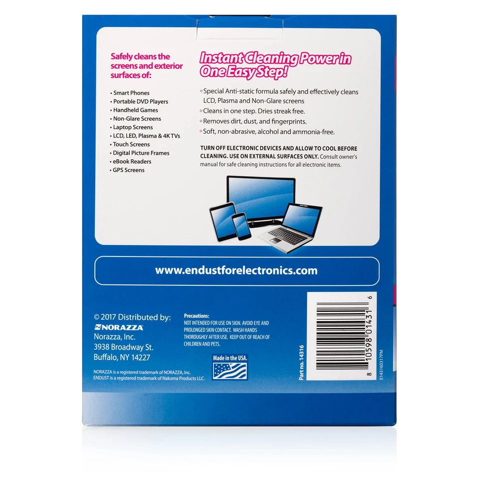 Individually Wrapped Portable Anti-Static Screen & Electronics Cleaning Wipe... - Image 2 of 4