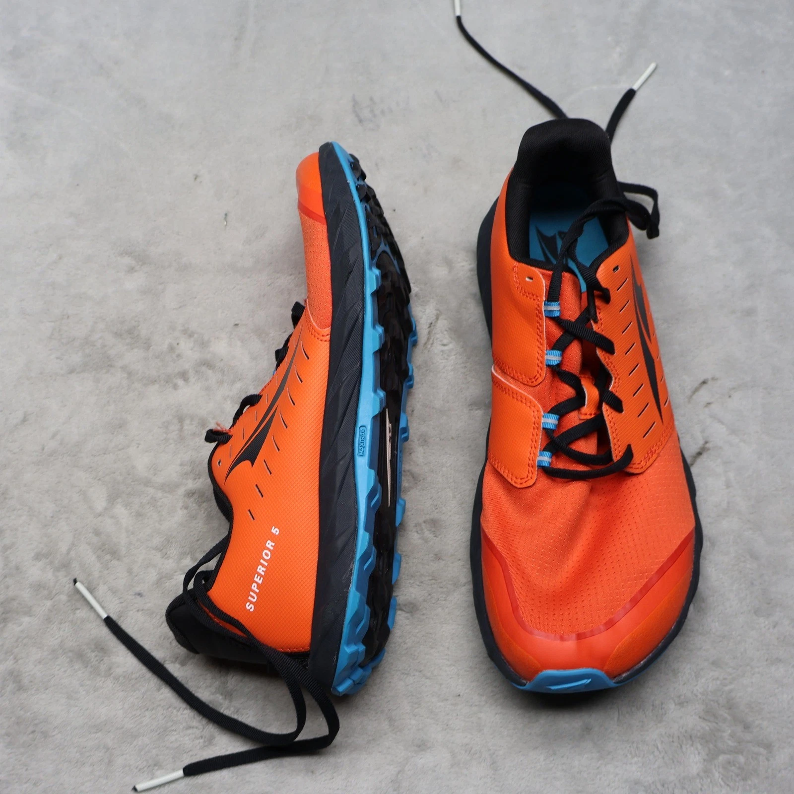 Altra Mens 11.5 Athletic Shoes Orange Superior 5 Trail Running Zero Drop Light