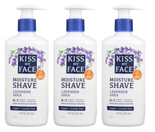 3 KISS MY FACE Moisture Shave Lavender Shea 11oz Each 452